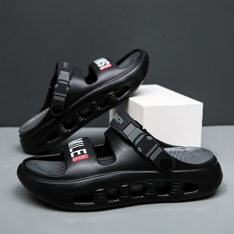 Мужские сандалии, модные новые стильные амортизирующие, противоскользящие, против запаха, для вождения, уличные, универсальные, повседневные пляжные сандалии для прогулок