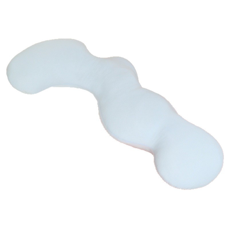 Verano frío ondulado almohada de barra larga para niñas y niños cama lateral almohada de pierna muñeca grande desmontable y lavable