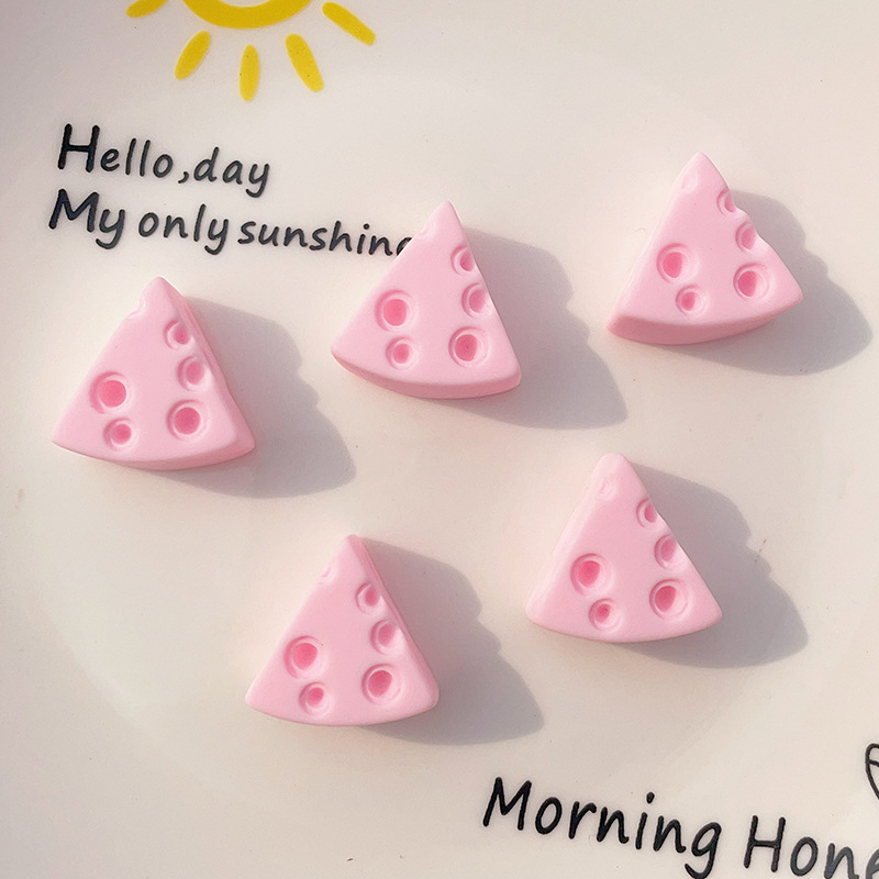Color creativo queso Queso DIY accesorios de resina crema pegamento horquilla anillo de pelo caja del teléfono