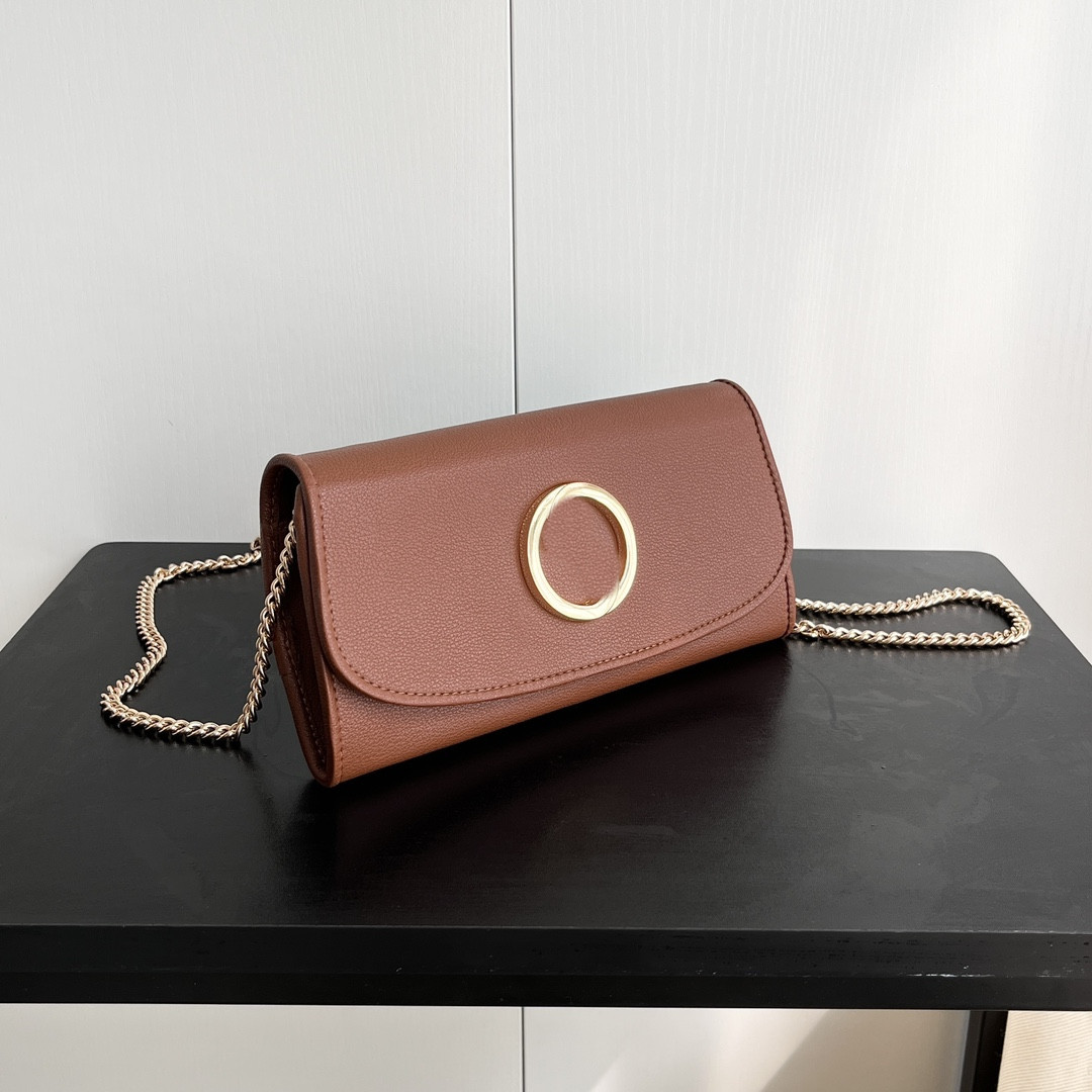 2024 New Cowhide Texture Wallet For Women, Lon Genuine Leather Clutch Ba, Fashionable Versatile Ladies' Chain Small_voghion.com