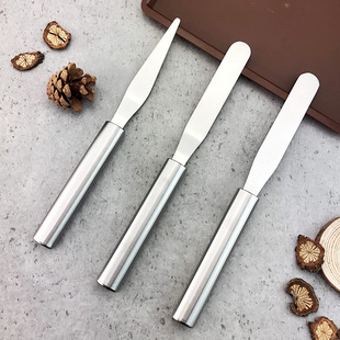 In stock stainless steel scraper three-piece cream baking spatula suit cake demoulding knife spatula 3-piece set