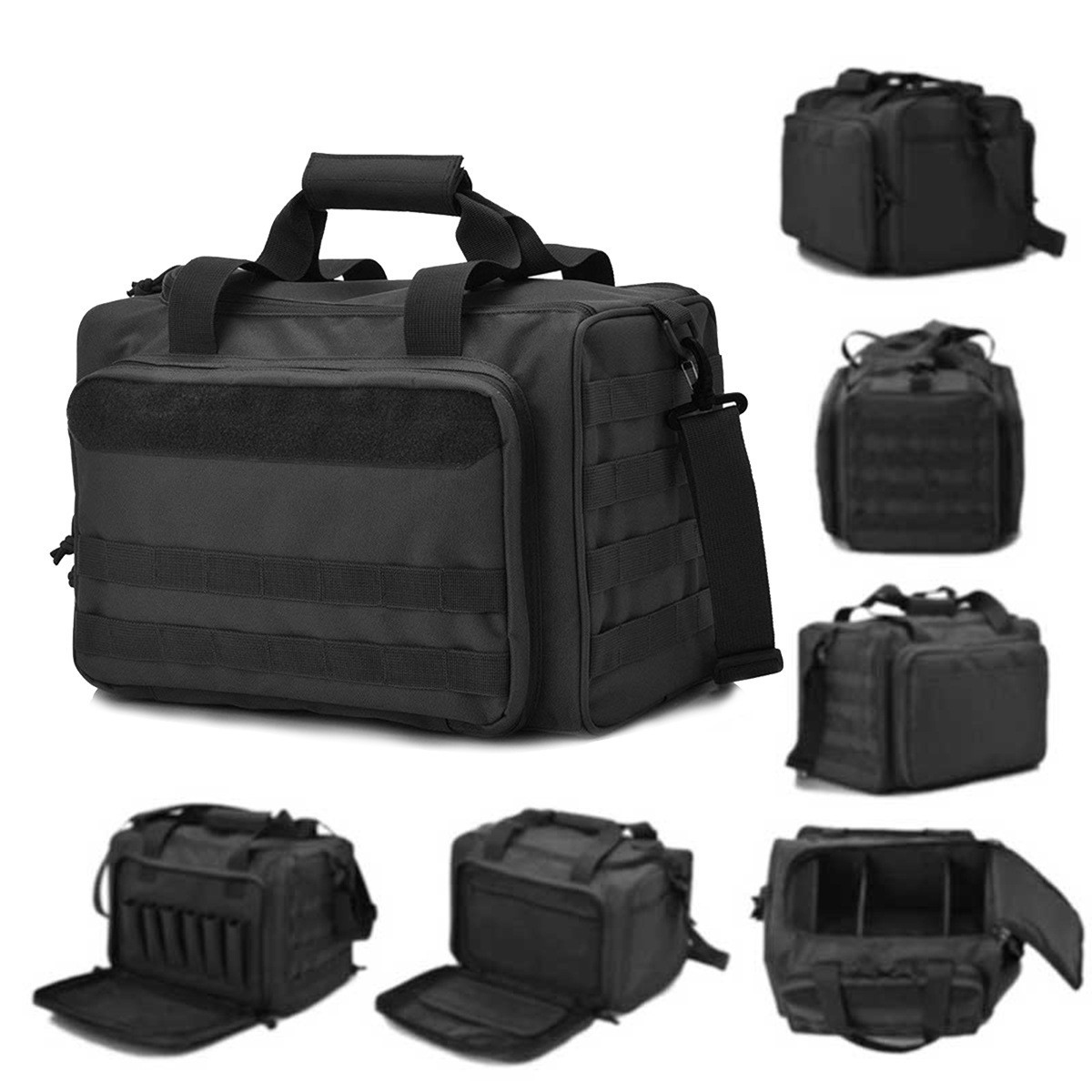 Outdoor Tactical Multifunctional Cosmetics Bag Large Capacity Waterproof Handbag Sports Shoulder Bag Crossbody 900D Tactical Bag