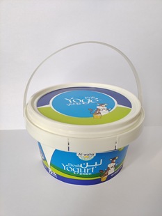 Plastic Bucket Manufacturers Wholesale 400g Ice Cream Bucket Honey Bucket Food Seal Can Be Printed for Spot