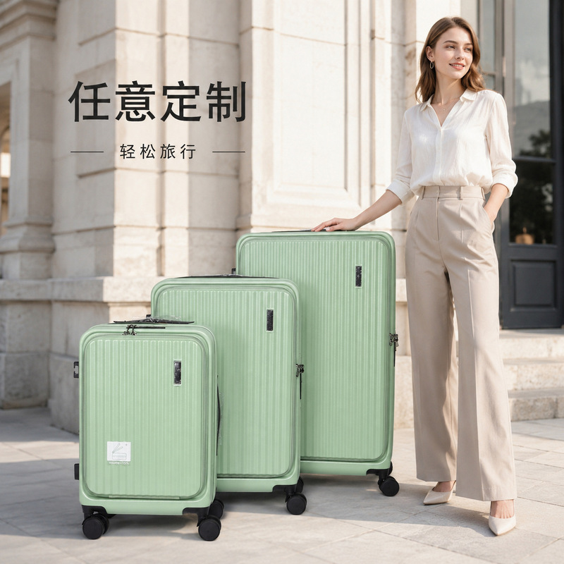New Style Travel Suitcase Abs+Pc Password Lock Carry-On Suitcase 20inch Business Front-Opening Luggage Trolley Case Custom Logo New Style Travel Suitcase Abs+Pc Password Lock Carry-On Suitcase 20inch Business Front-Opening Luggage Trolley Case Custom Logo