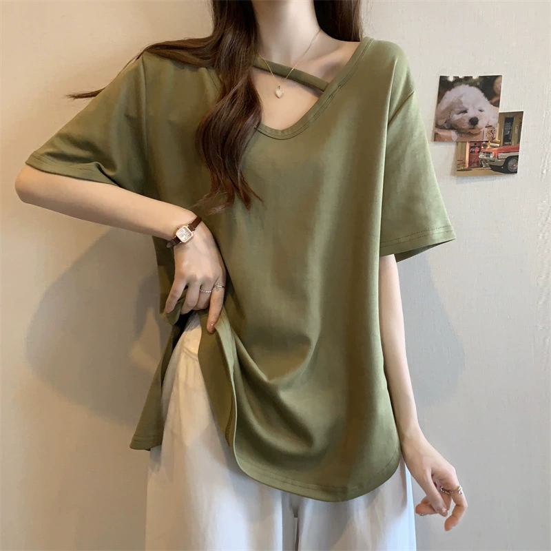 Летняя модная одежда, футболка, плюс сайз, oversize, с коротким рукавом