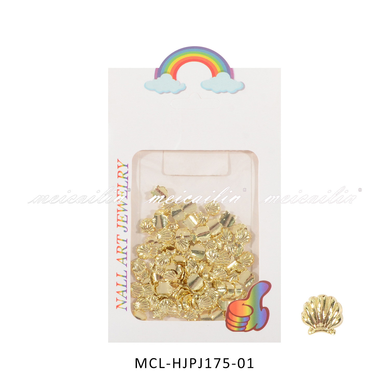 Red famosa nueva aleación tridimensional gran concha joyas de uñas de estrellas de mar metal estilo mar accesorios de uñas de estrellas de mar al por mayor