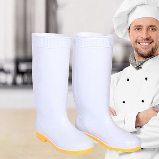 ��ѥ��ɫ��ˮѥ��Ů��ͲѥʳƷ�SPVC��ɫ�Ӻ���ĥ�ڱ�����ѥ��Ь