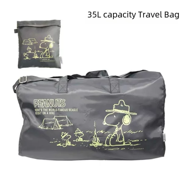 Spot Japanese Cartoon Large-Capacity Puppy Camping Luggage Bag Travel Bag Single Shoulder Crossbody Foldable Portable Travel