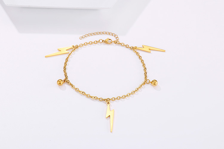 Fashion Geometric 304 Stainless Steel No Inlaid 18K Gold Plated Women'S Anklet display picture 2