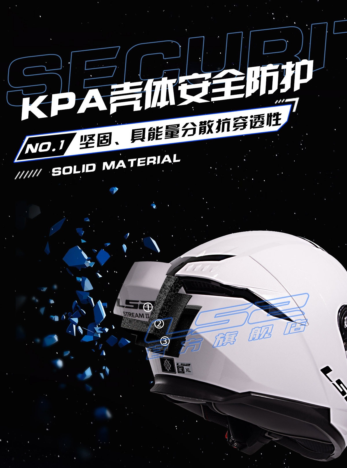 Ls2 Motorcycle Dual-Lens Helmet for Men and Women, Full-Face Racing Helmet, All-Season Use, Anti-Fog, Small Rear Wing Ff808