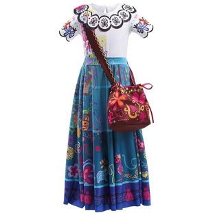 European and American Magic Full House Skirt Children's Cosplay Costume Christmas Cosplay Costume Dress Dress