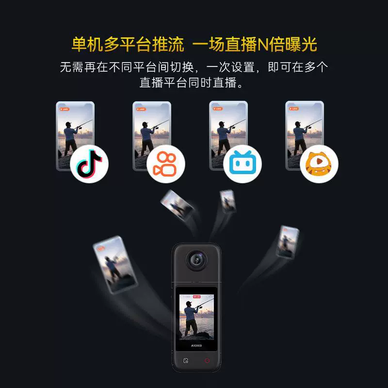 Douyin Kuaishou живое видео камера 4K супер листинг капитан мульти-пента мульти-место уличная живой камера