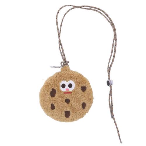 Cookie biscuit coin purse halter bag Korean cartoon funny creative couple card bag headphone bag cute key bag