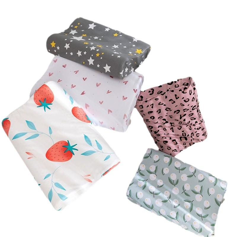 Тайская детская латексная подушка, хлопковая наволочка, Студенческая мультяшная свежая подушка, поддержка шеи, подушка для сна, подушка с сердечником оптом