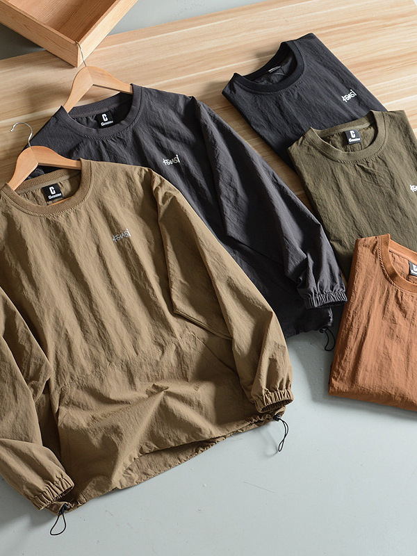 Japanese Designer Style! Autumn Men's Outdoor Mountain-Style Windproof and Water-Resistant Loose Pullover Crewneck Casual Sweatshirt Japanese Designer Style! Autumn Men's Outdoor Mountain-Style Windproof and Water-Resistant Loose Pullover Crewneck Casual Sweatshirt