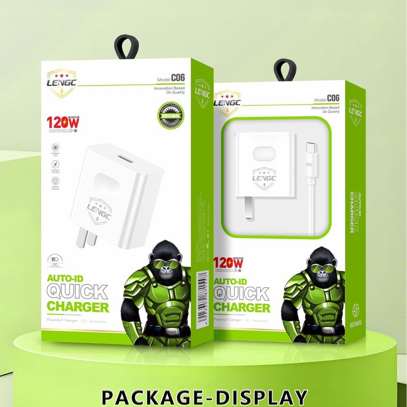 Cross-Border 120W Charger Super Fast Charging Compatible with Huawei Phones 60W/65W/200W Fully Compatible Charging Adapter