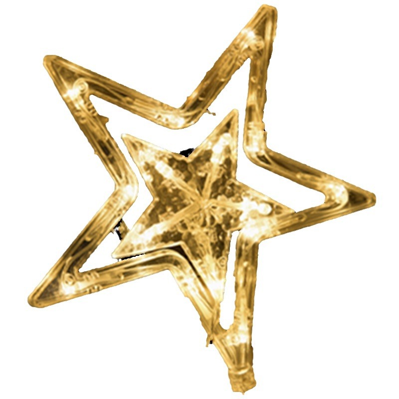 LED pequeña luz intermitente cadena luz estrellada cortina luz Navidad decoración al aire libre solar estrella Luz