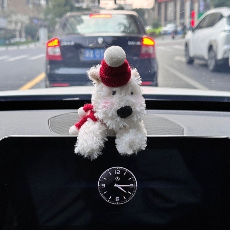 西高地のぬいぐるみの子犬の車は装飾品の車のワイパーの回転ランプの装飾の女子学生の新車のプレゼントを防ぎます。|undefined