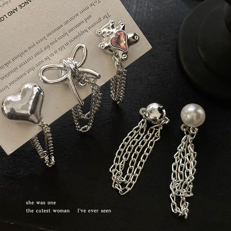 Camiseta de ropa corta artefacto de la esquina de la prenda larga ajustación corta de botón fijo invisible pantalones anti-raspazo botón de succión geomagnética ~