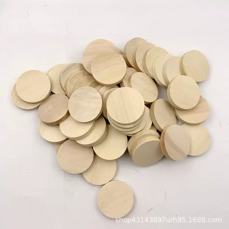 原木色圆片 娃娃底座厚实圆木片 可手工diy现货 厂家直供木质片