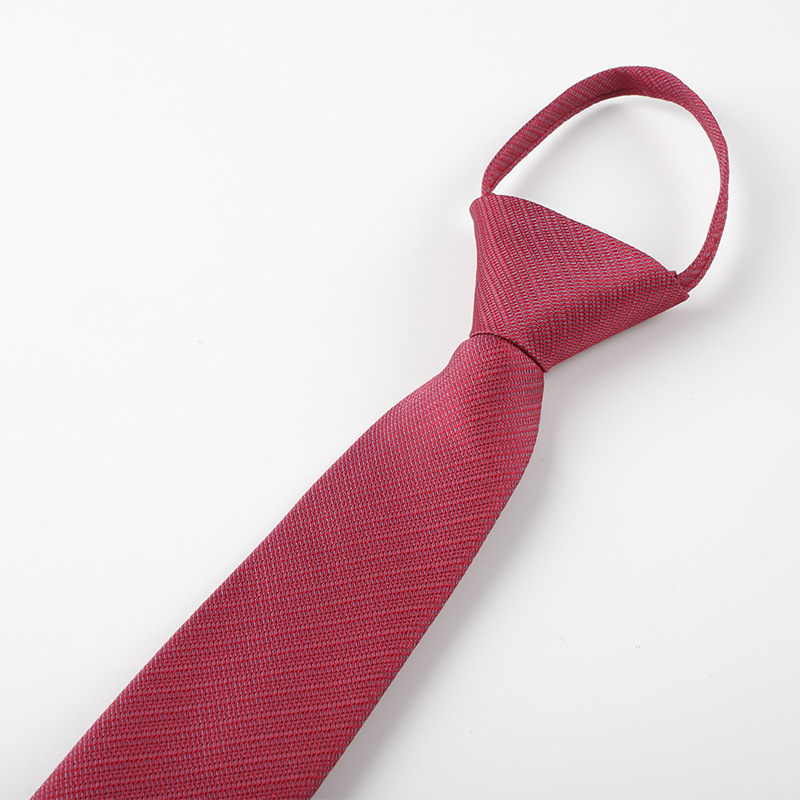 Corbata perezosa de los hombres de estilo coreano ropa formal negocio fácil tire novio mejor hombre boda hombres cremallera corbata fábrica al por mayor