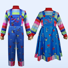 鬼娃回魂服装儿童万圣节cosplay舞台角色扮演服鬼娃恰吉恐怖衣服