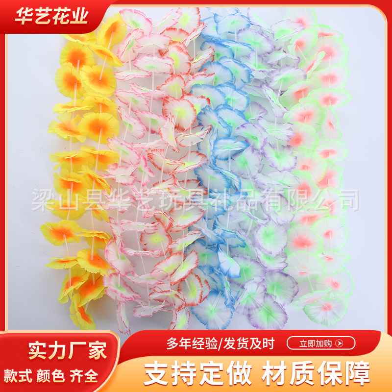 Fabricantes de Hawaii en stock hula collar guirnaldas collar anillo de pecho espectáculo de gala amazon guirnaldas