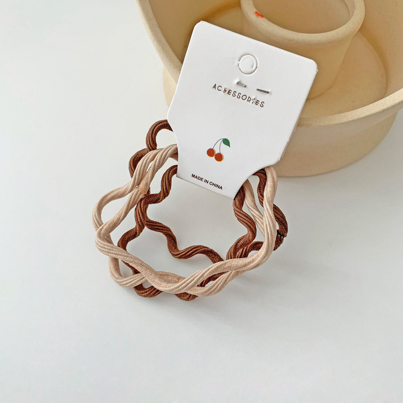 Japonés color caramelo no duele banda de pelo lindo todo-fósforo cuerda de pelo de alta banda de goma elástica Cola de Caballo cuerda de pelo accesorios para el cabello al por mayor