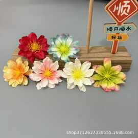 仿真油画火焰牡丹 花盒配花舞蹈服装饰品拍摄道具DIY头饰假花簪花