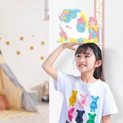 Height stickers 3D three-dimensional removable cartoon baby height stickers ruler artifact for home use