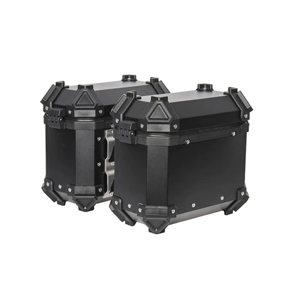 18L Motorcycle PG-1 Aluminum Alloy Small Side Box Anti-fall Anti-collision Waterproof Side Hanging Box Travel Storage Trunk