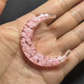 跨境39*46MM月亮云朵夜光竖孔串珠DIY饰品手机链串珠笔钥匙扣等配