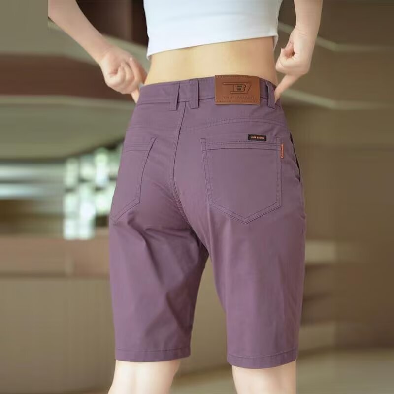 High-Quality Cotton Shorts for Men, Casual Slim-Fit Straight-Leg 2026 New Summer Thin Elastic Versatile Five-Point Mid-Length Pants High-Quality Cotton Shorts for Men, Casual Slim-Fit Straight-Leg 2026 New Summer Thin Elastic Versatile Five-Point Mid-Length Pants