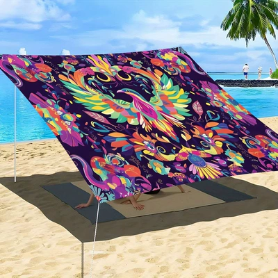 decorative fabric for ambiance decoration, Avtomobil yan çətirləri - sunshade-sail-17-185-240cm