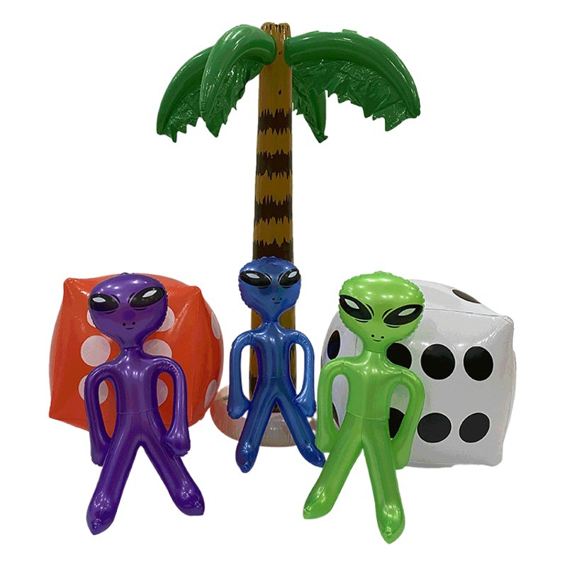 Inflatable Alien PVC Cartoon Doll Toy Children's Doll Inflatable Toy Pneumatic Model Printable LOGO