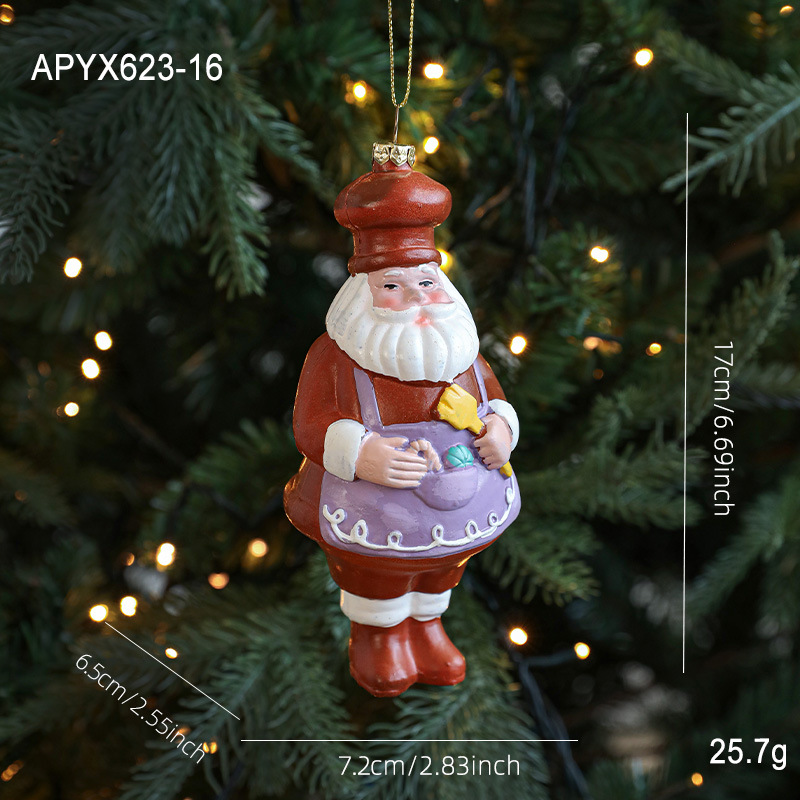 Nuevo pan de jengibre de plástico colgante hombre colgante colgante árbol de Navidad decoración colgante artículos de decoración atmósfera artículos de diseño en stock