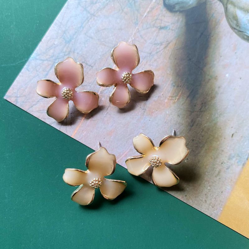 Fashion Colorful Enamel Flower Butterfly Earrings display picture 1