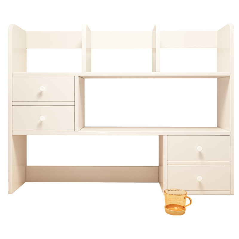 Estante de almacenamiento de cosméticos de escritorio de almacenamiento de escritorio de 2024 nuevo tipo de estante de almacenamiento doméstico pequeño multicapa en el tocador de chicas