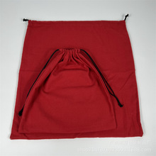 红色绒布束口袋 大牌高端绒布包包防尘袋 鞋子包装袋定 做可印log