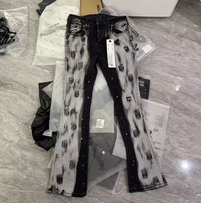 Men's Slim Fit Stretch Distressed Jeans In Blue Denim_voghion.com