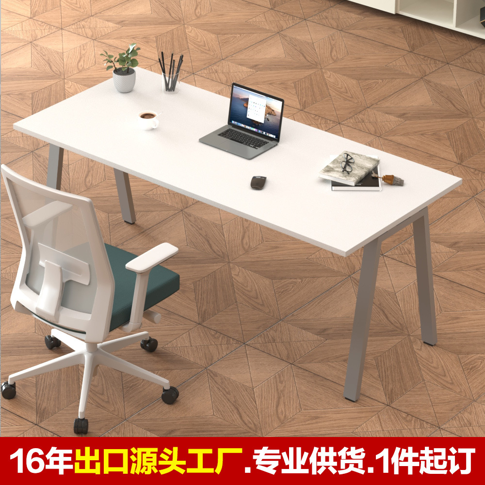 Fabricantes de muebles de oficina personal escritorio de computadora mesa de hierro forjado mesa de finanzas de acero mesa de oficina personal suministro de escritorio transfronterizo