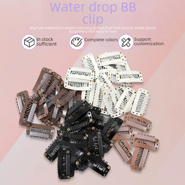 3.2U Type Bb Clip Hat Windproof Clip Six-Tooth Wig Tool Accessories Hairpin DIY Hair Accessory Clip Wholesale Cross-Border
