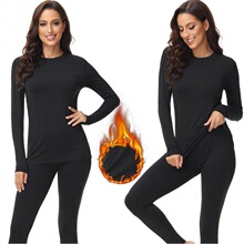 C 29938 Women's Round Neck Thermal Set ��ů���� ŷ���羳