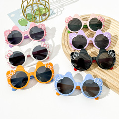 Girl cartoon sunglasses cute super cute baby kids sunglasses baby sunshade sun protection glasses eco-friendly sunglasses