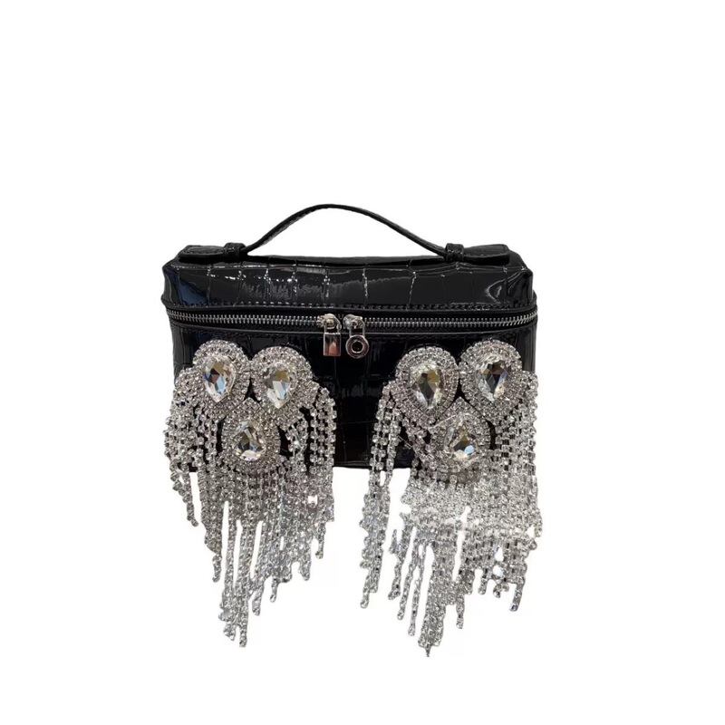 New Rhinestone Evening Bag 2025 Guangzhou Tassel Personalized Handbag Fashion Chain Shoulder Bag Designer Wallet