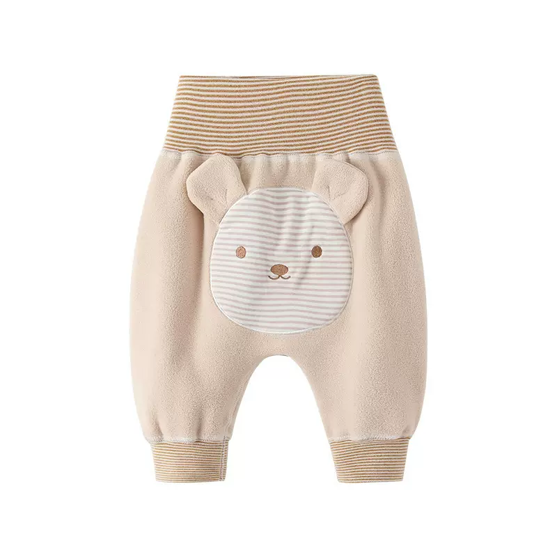 婴儿大屁屁裤子宝宝男女秋冬季加绒加厚保暖宽松裤哈伦裤高腰裤pp