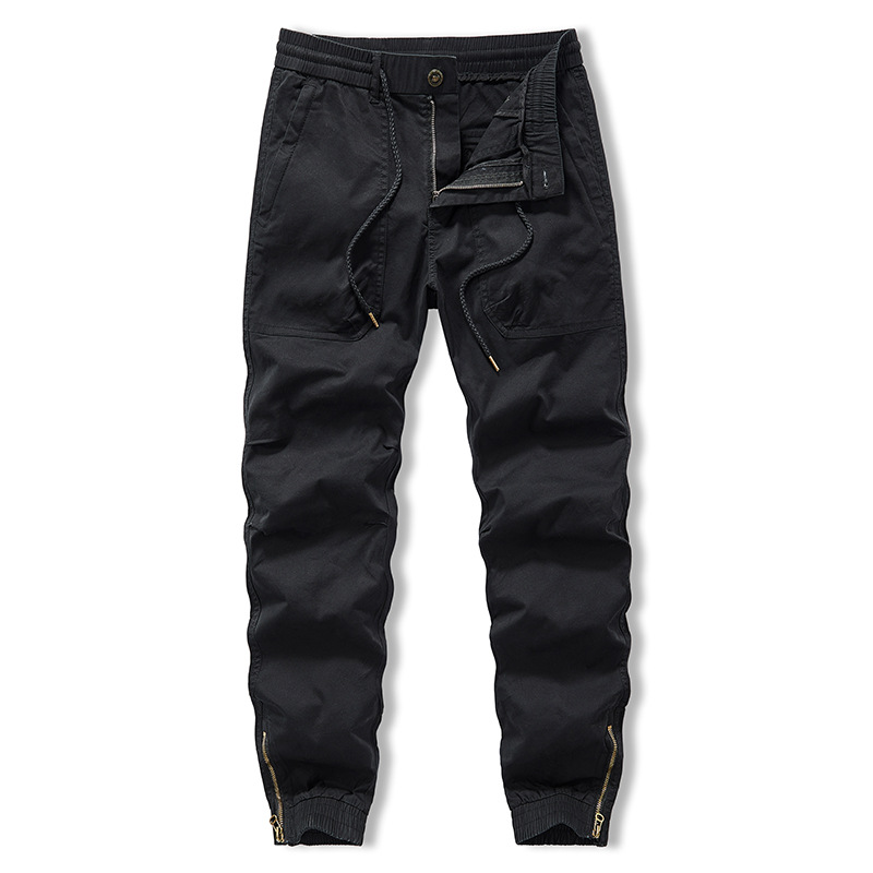 Spring autumn elastic casual trousers