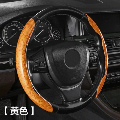 Steering wheel cover – 24 New Models of Car Steering - yellow-pack-of-two-38cm