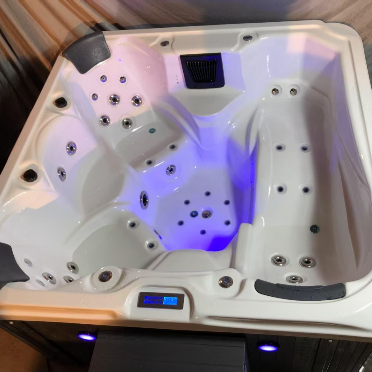 Villa bañera al aire libre para 5 personas masaje piscina de surf spa piscina acrílica bañera de jacuzzi