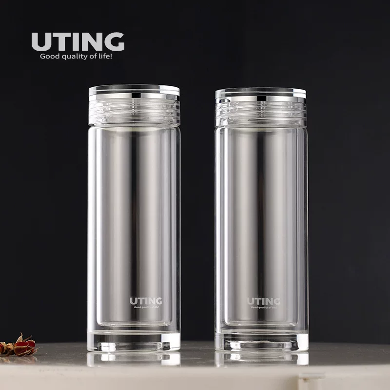 Double-layer glass handheld straw, 2021 collection, anti-scald